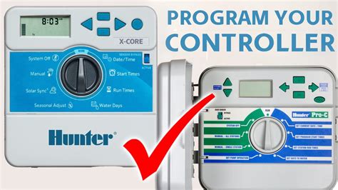 programming a hunter sprinkler system